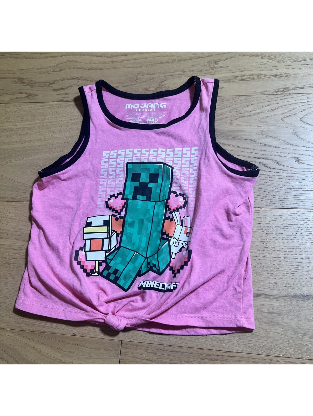 Mojang Studios Kids' Pink/Orchid Tank Top – Size 7
